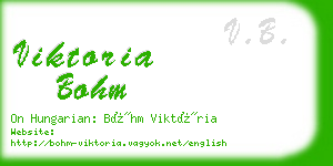 viktoria bohm business card